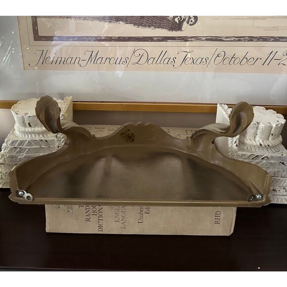 Vintage Gold Wall Shelf Metallic Decor Burwood sconce ornate Hollywood regency - Picture 12 of 16